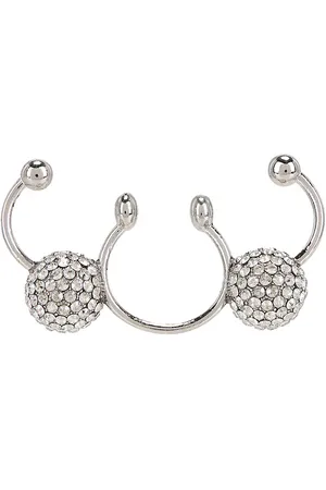 VALENTINO GARAVANI Nose Ring in Metallic Silver