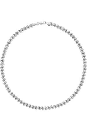 mega San Marcos Necklace in Metallic Silver
