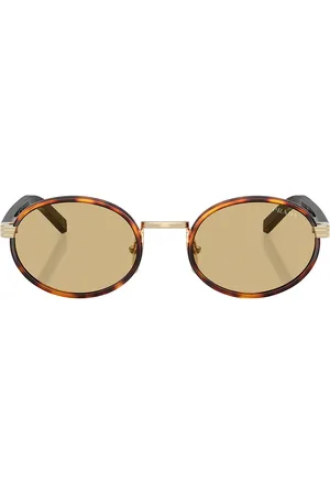 Prada Round Sunglasses in Brown