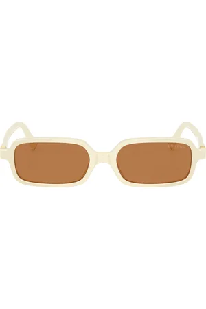 Miu Miu Rectangular Sunglasses in Ivory