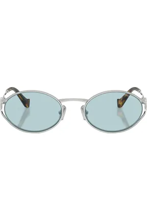 Miu Miu Round Sunglasses in Metallic