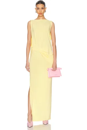 Jacquemus La Robe Peplo Longue in