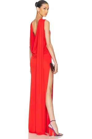 SID NEIGUM Floor Length Cowl Back Dress in