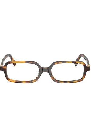 Miu Miu Rectangular Eyeglasses in Brown