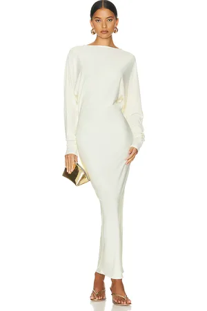 Helsa Matte Jersey Open Back Dress in
