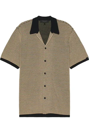 RAG&BONE Felix Button Down Shirt in Black