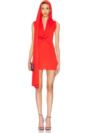 SID NEIGUM Cape Cowl Mini Dress in