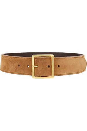 NILI LOTAN Marcela Belt in Martora & Antique Gold in Cognac
