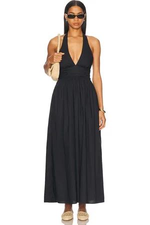 MATTEAU Plunge Halter Dress in