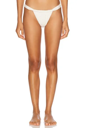 La Porte Chloe Tonga Bikini Bottom in White