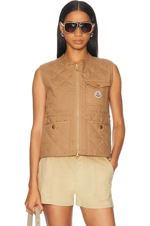 Moncler Vigny Vest in Tan
