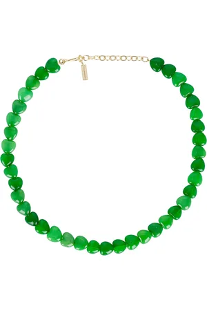 COMPLETEDWORKS Heart Bead Necklace in Green