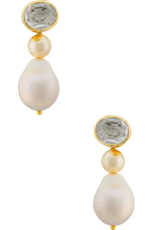 VALÉRE Luminous Earrings in Metallic Gold
