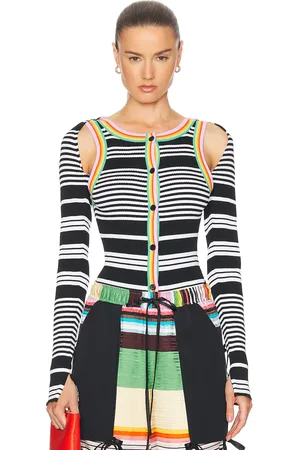 Christopher John Rogers Racer Front Bodysuit in Black