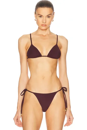 Tropic of C Equator Bikini Top in Wine