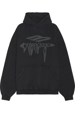 Balenciaga Large Fit Hoodie in Black