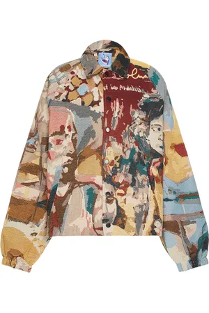 KIDSUPER STUDIOS Paintings Jacket in Red,Yellow