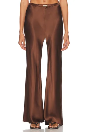 Comme Si Bias Cut Pant in Chocolate