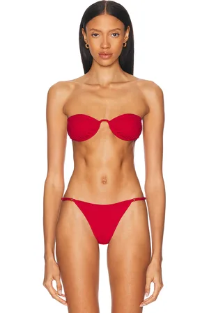 Tropic of C Mariel Bikini Top in Red