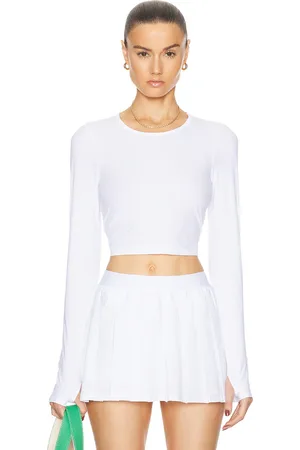 Beyond Yoga Powerbeyond Lite Cardio Cropped Pullover in White
