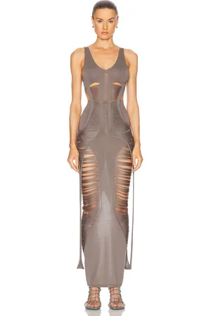 Rick Owens Tanja Long Tank Top in Grey