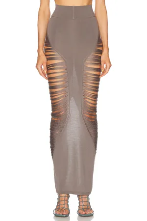 Rick Owens Pillar Skirt in Grey