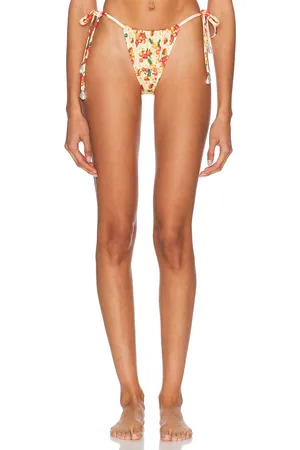 La Porte Kourtney Bikini Bottom in Lemon,Orange