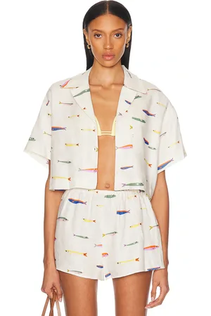 Staud Daya Linen Top in White