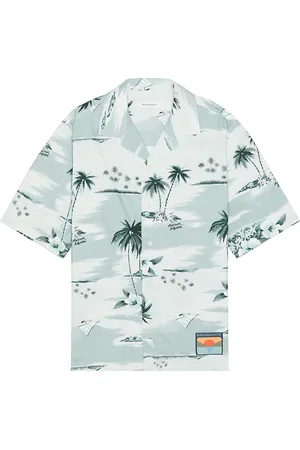 Maison Kitsuné Resort Shirt in Teal