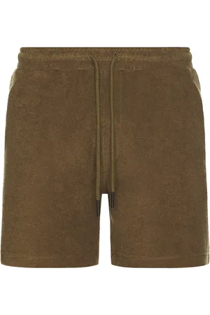 Oas Pine Terry Shorts in Olive