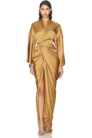 Rick Owens Wrap Gown in Neutral