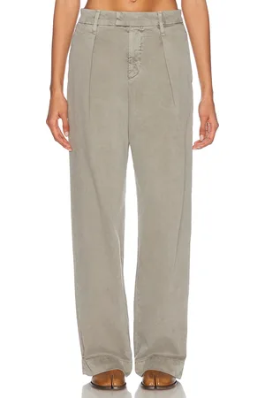 SLVRLAKE Wide Pleat Chino Pant in Sage