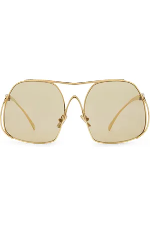 Miu Miu Square Sunglasses in Metallic
