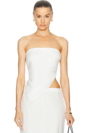 ENZA COSTA Linen Scarf Top in Neutral