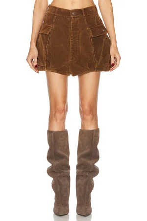 R13 Bubble Skort in Brown
