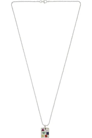 Bleue Burnham Cottage Rose Garden Pendant in Metallic Silver
