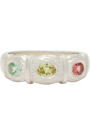 Bleue Burnham Window Box Ring in Metallic Silver