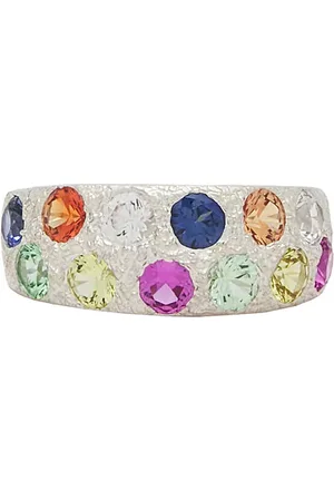 Bleue Burnham Riviera Ring in Metallic Silver