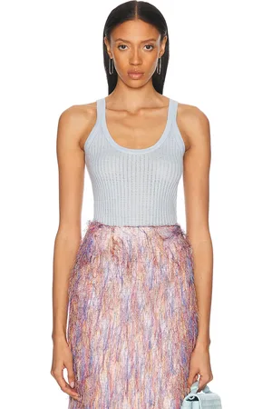 GABRIELA HEARST Nevin Tank Top in Baby Blue