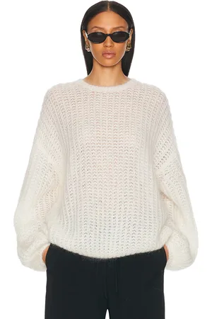 Totême Puffed Knit Sweater in White