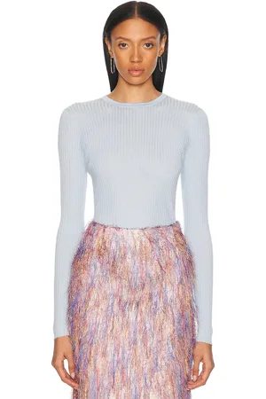 GABRIELA HEARST Browning Top in Baby Blue