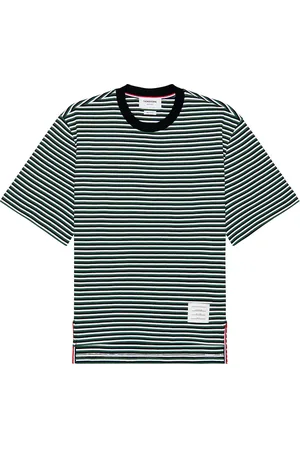 Thom Browne Oversized Striped Tee in Navy