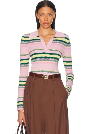 MONSE Jacquard Top in Pink
