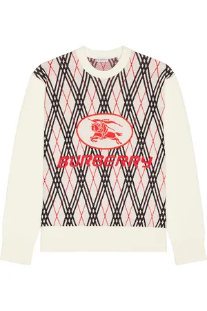 Burberry Ranger Crewneck Sweater in Ivory
