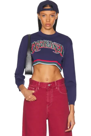 Casablanca Baseball Cropped Tee in