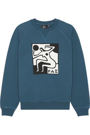 By Parra Ball Sports Crew Neck Sweatshirt in Blue