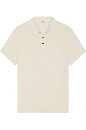 CLUB MONACO Lightweight Washed Polo in Brown