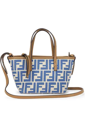 Fendi FF Roll Mini Shopping Tote Bag in