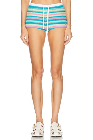Casablanca Towel Mini Short in Teal