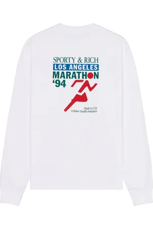 Sporty & Rich LA Marathon Longsleeve Tee in